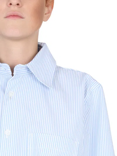Bottega Veneta Shirt With Curved Back In Multicolor