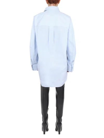 Bottega Veneta Shirt With Curved Back In Multicolor