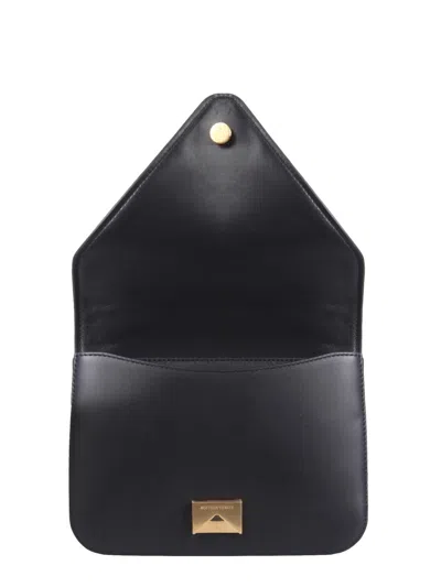 Bottega Veneta Women Suede Envelope Bag In Black