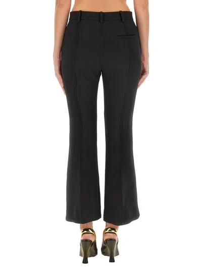 Bottega Veneta Flared Trousers In Black
