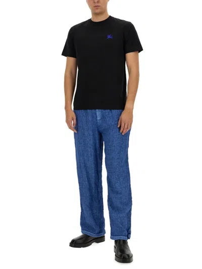 Burberry Men's Linen Pants In Multicolor