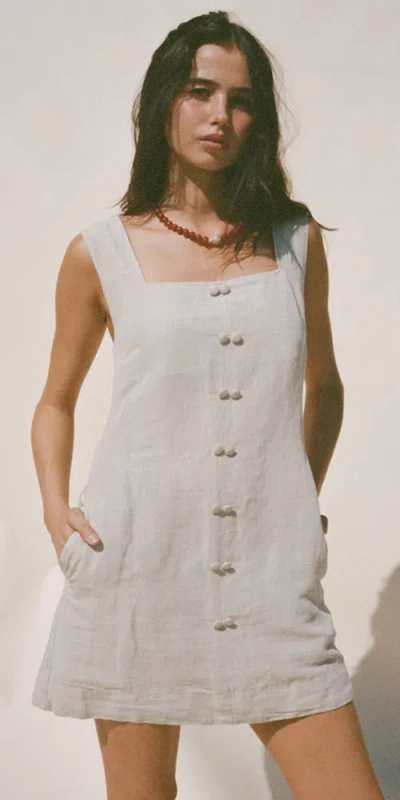 Ciao Lucia Virginie Dress Oatmeal Linen