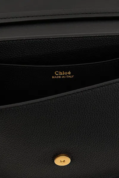 Chloé Leather Top Handle Bag In Black