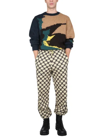 Dries Van Noten "hamer" Jogging Trousers In Multicolor