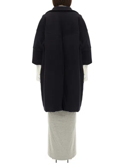Dries Van Noten Women Cocoon Coat In Blue