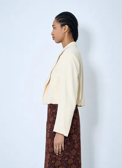 Dries Van Noten Crop Single-breasted Blazer In Multicolor