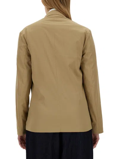 Dries Van Noten Cotton Jacket Double Breasted Design Long Sleeves In Cream