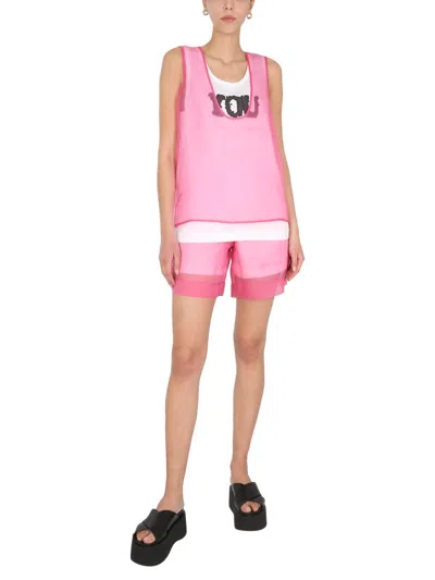 Dries Van Noten Hasche Top In Pink