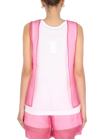 Dries Van Noten Hasche Top In Pink