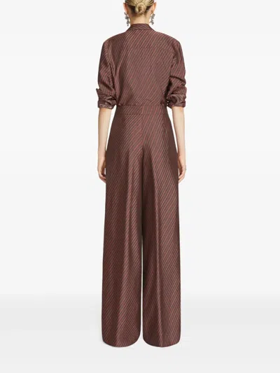 Dries Van Noten Pamplona Wide Leg Trousers In Red