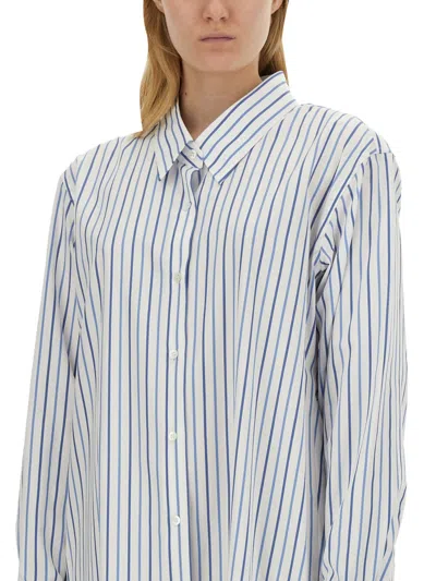 Dries Van Noten Women Shirt With Stripe Pattern In Multicolor