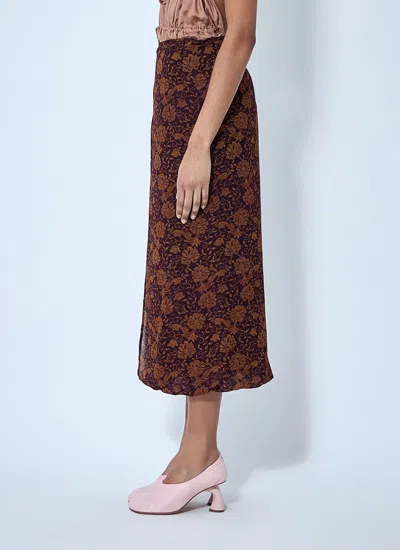 Shop Dries Van Noten Women Silk-blend Wrap Skirt In Multicolor
