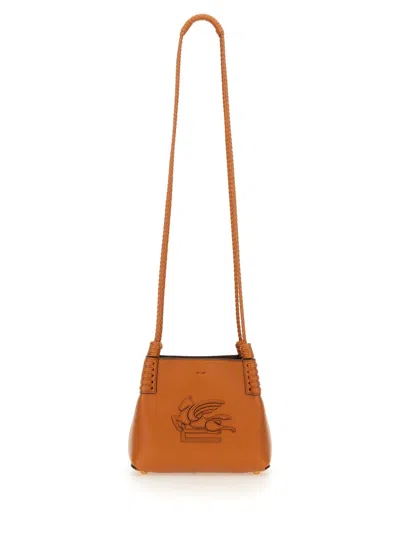 Etro Libra Arnica Mini Shopping Bag In Orange