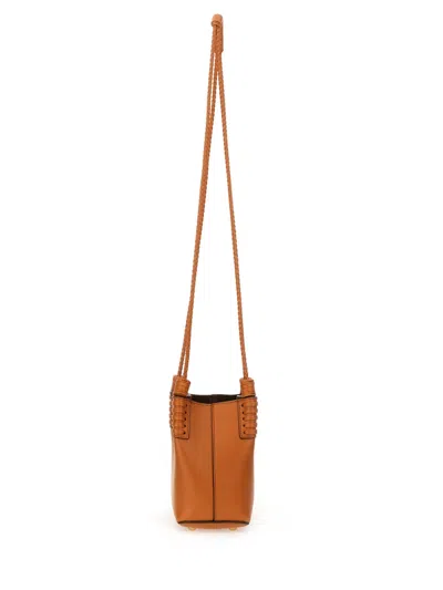Etro Libra Arnica Mini Shopping Bag In Orange