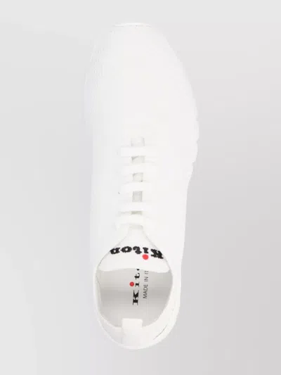 Kiton Knit Upper Sneakers Featuring Pull Tab