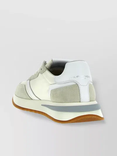 Philippe Model Low-top Sneakers With Contrast Stitching And Mesh Panels