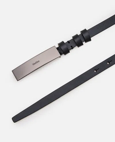 Max Mara Women Black Logo Bar Belt, 32 Luxury Belts For Women Darveys In Black