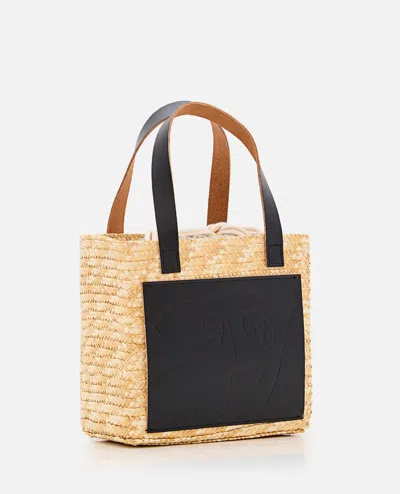 Plan C Mini Shopper Bag In Beige