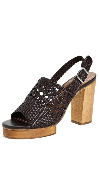 Staud Martina Platform Sandal In Espresso
