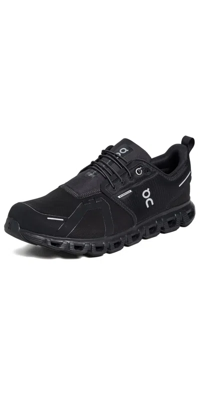 On Cloud 6 Wp Sneakers Black/black In Black/black