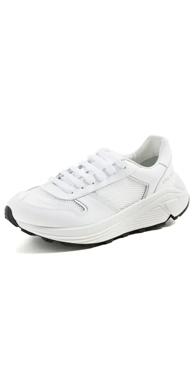 Common Projects Premium Runner In Mesh Sneakers White In White
