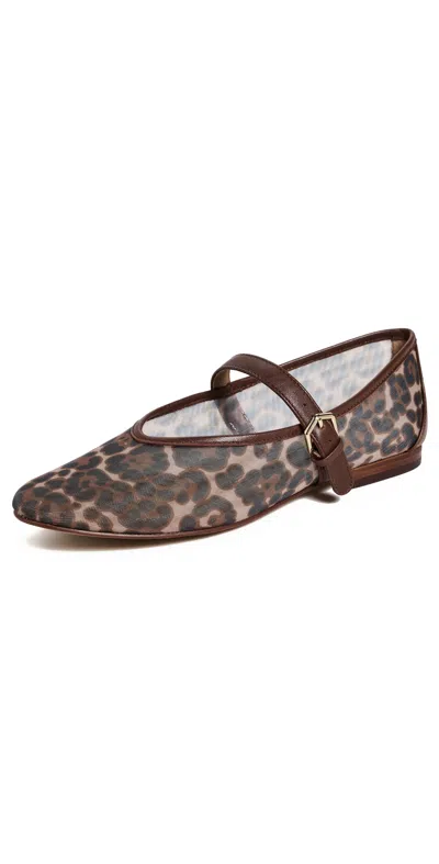 Dolce Vita Roslyn Flats Leopard Mesh In Leopard Mesh