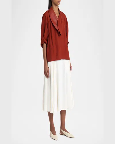 Bottega Veneta Ballerine Slingback Sofia In Sea Salt