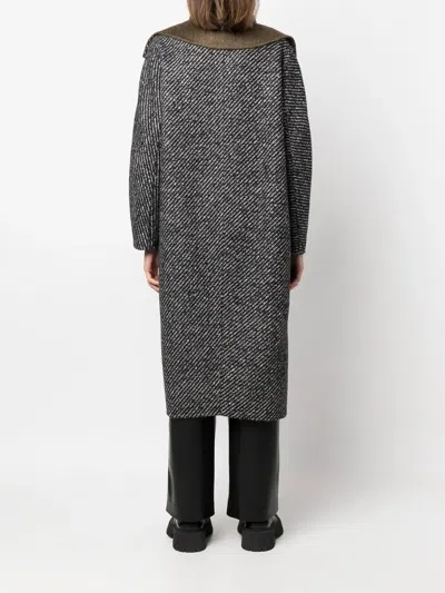 Max Mara Reversible Belted Mid-length Coat In 黑色