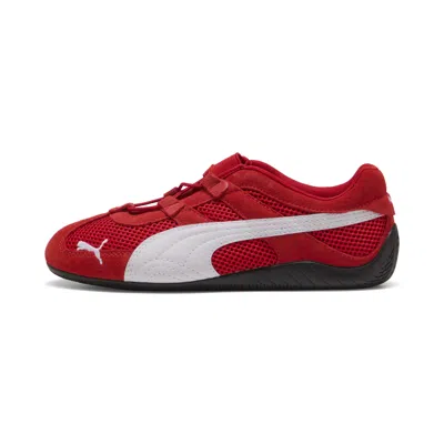 Puma 'speedcat' Red Sneakers With Logo Print On The Side And Logo Lettering On The Side In Leather Unisex In Red
