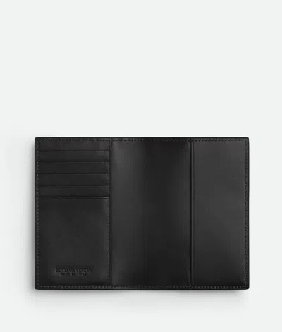 Bottega Veneta Cassette Passport Case In Black