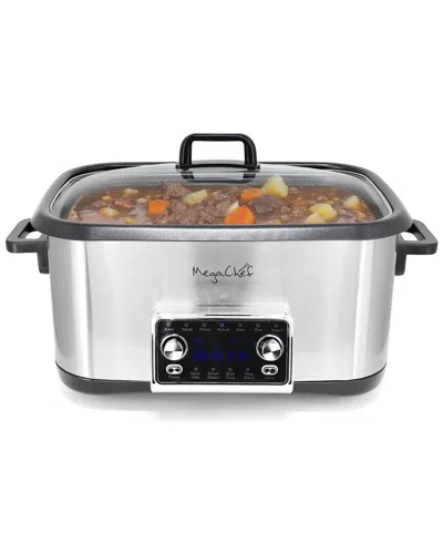 Megachef 8qt 12-in-1 Deluxe Multi Cooker With Sous Vide In Silver