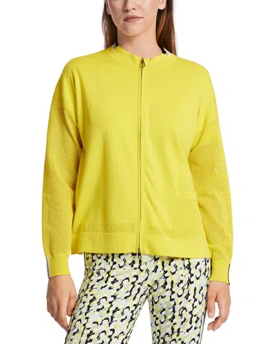 Marc Cain Silk-blend Sweater In Yellow
