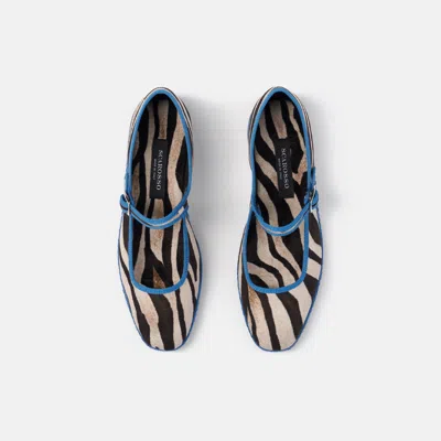 Scarosso Petra Animal-print Velvet Slippers In Multi