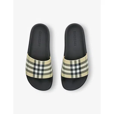 Burberry Lf Furley Sandals In Beige Comb