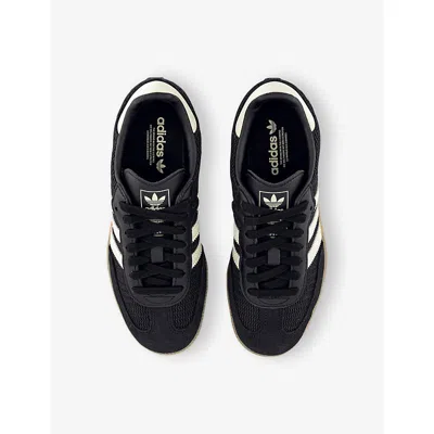 Adidas Originals Indoor Gazelle Sneakers In Black Cream White Magic