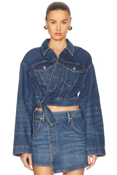 Alexander Wang Denim Jacket In Blue
