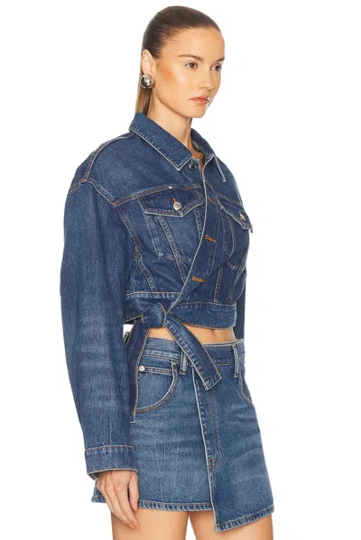 Alexander Wang Denim Jacket In Blue