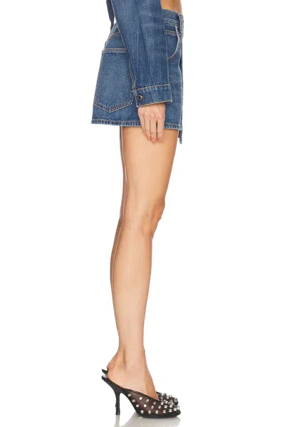 Alexander Wang Mini Skirt In Blue