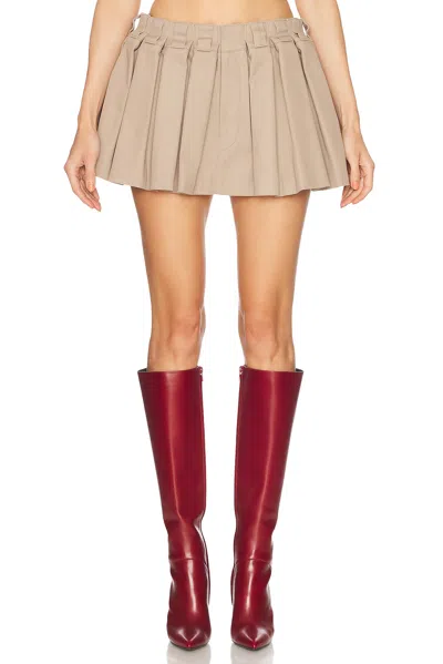 Alexander Wang Minirock Mit Falten In Khaki