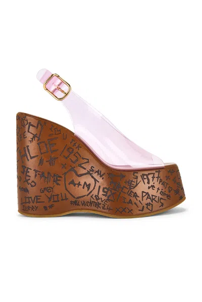 Chloé Chloe Women Pink Pvc Maxime Wedges