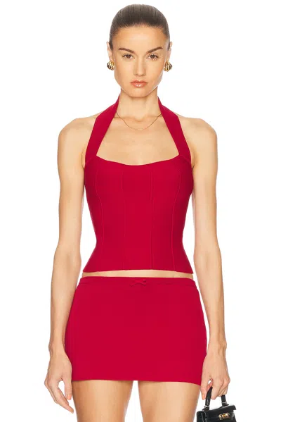 Mirror Palais Sleeveless Top In Ruby
