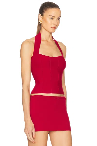 Mirror Palais Sleeveless Top In Ruby