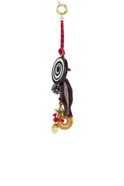 Timeless Pearly Charms Rope Keychain In Red