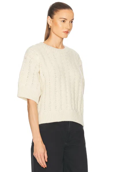 Skall Studio Laurine Knit Top In Off White
