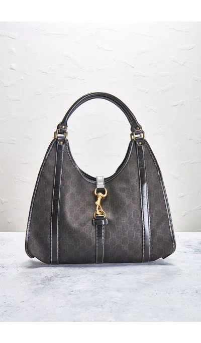 Fwrd Renew Gucci Joy Bardot Hobo Bag In Brown