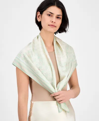 Giani Bernini Textured Printed Square Scarf, Exclusively At Macy's In Turq,aqua