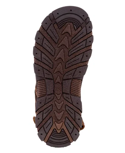 Rockport Little Boys Odin Casual Round Toe Sandals In Cognac,brown