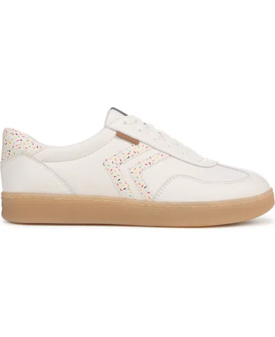 Dr. Scholl's Women's X Milk Bar Rebel Sport Low Profile Lace Up Sneakers In White Leather