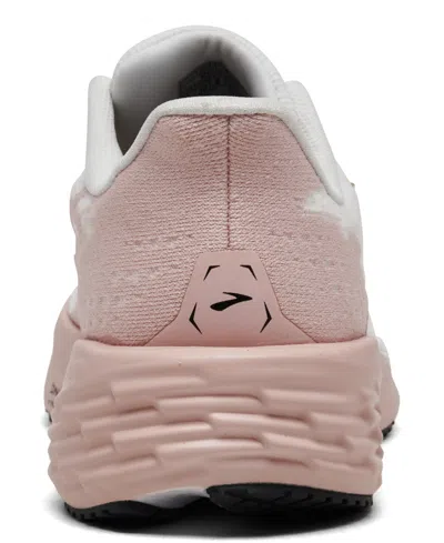 Brooks Women's Launch 11 Running Sneakers From Finish Line In White/gold/pink