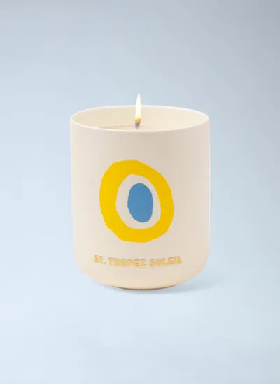 Assouline St. Tropez Ceramic Scented Candle In White